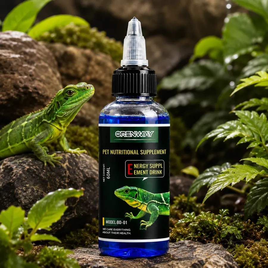 reptile electrolyte and energy supplement liquid bottle 60 mL