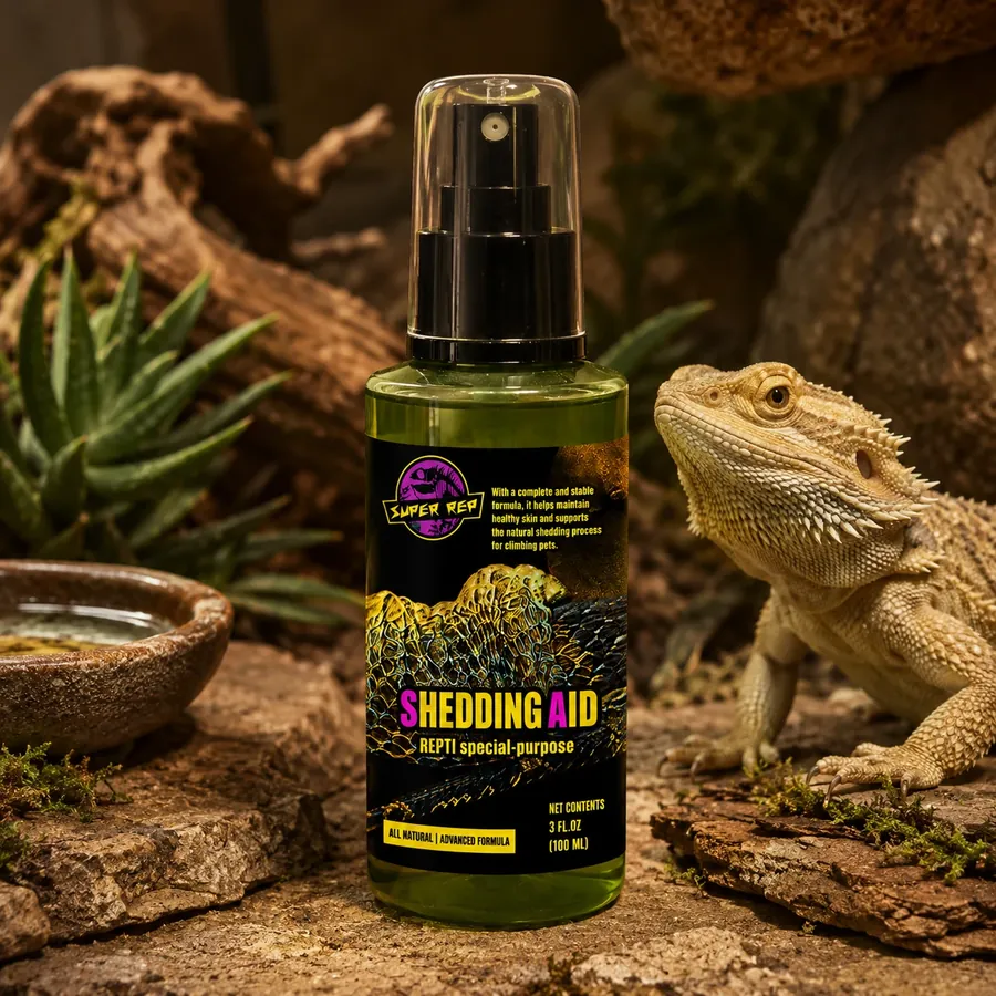reptile shedding aid spray bottle for leopard geckos and bearded dragons